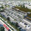 So könnte das Einkaufszentrum im Lauinger Osten aussehen – falls es wirklich gebaut wird. Ein Bürgerbegehren will das allerdings verhindern. 	