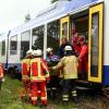 Bei einem Zugunfall in Schongau wurden am Dienstagnachmittag 18 Menschen leicht verletzt. 