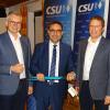 Feierten das 40. Jubiläum der CSU Klingen: (von links) Landtagsabgeordneter Peter Tomaschko, Gesundheitsminister Klaus Holetschek und CSU-Ortsvorsitzender Daniel Stegmair.