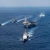 Kurs auf Korea: US-Flugzeugträger USS Carl Vinson. Mit seinem unberechenbaren außenpolitischen Handeln verärgert Trump China.	