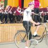 Na so was! Philipp Stempfle spielte ein Solo auf der Fahrradklingel.
