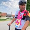 Radrennfahrer Anton Schuster aus Westernach holte bei den Special Olympics in Berlin eine Bronzemedaille im Zeitfahren. 
