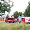 Am Dienstagabend wurde die Feuerwehr auch zu einem Einsatz in Vöhringen gerufen. An einem Kran hatte sich eine Kette gelöst.