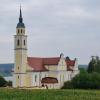 Die Wallfahrtskirche Sießen von Südwesten her gesehen. Schon 1353 stand hier ein Gotteshaus.