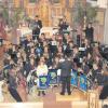 Die Musikkapelle Reimlingen mit ihrem Dirigenten Karsten Sell überzeugte bei ihrem Kirchenkonzert in St. Georg mit anspruchsvollem und ausdrucksstarkem Spiel.  