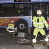 Eine 82-Jährige wurde unter der ersten Achse eines Linienbusses eingeklemmt.