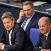 Scholz, Habeck und Lindner wollen den Haushalt 2024 am Freitag durch den Bundestag bringen.