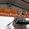 Die Augsburger Rathaus-Opposition wirft Oberbürgermeisterin Eva Weber - hier beim Friedensfest 2022 - Zensur vor.