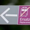 In Wullenstetten liegt die Ersatzhaltestelle nicht am Bahnhof.