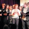 Streichwind-A-cappella-Quartett mit "Rock For Fun" (von links im Vordergrund): Monika Fünffinger, Tina Wanner, Manuela Teschauer und Stefan Eder. Foto: Eder/privat