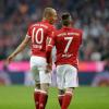 Franck Ribéry (links) und Arjen Robben trafen beide beim 3:0-Sieg gegen Hertha BSC Berlin.