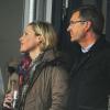 Bettina und Christian Wulff beim Hannover 96-Spiel am Donnerstag. An dem Tag gab es im Zuge der Ermittlungen eine weitere Durchsuchung.