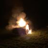 Bei den Feiern nach dem Gaudiwurm in Untermühlhausen geriet ein Auto wegen eines technischen Defekts in Brand.