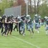 Für die Footballer des Landsberg X-Press (graue Trikots) steht das zweite Heimspiel in der laufenden Regionalliga-Saison an. Zu Gast sind am Samstag die Franken Knights. 