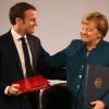 Emmanuel Macron und Angela Merkel haben den Vertrag in Aachen unterzeichnet.