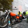 Im Raum Ulm und Neu-Ulm gibt es immer wieder Konflikte und mutmaßliche Straftaten in der Rockerszene. Hier wird ein Motorrad beschlagnahmt.