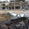 Zerstörung nach einem Selbstmordanschlag in der syrischen Stadt Daraa. Foto: Syrian News Agency Sana dpa