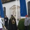 Am Volkstrauertag wurde am Kriegerdenkmal in Sainbach (Markt Inchenhofen) der Toten der Weltkriege gedacht. Rechts im Bild Hans Härtl, der Vorsitzende des Krieger- und Soldtenverein Sainbach. 	