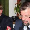 Kommandant Markus Oberhoffner (rechts, daneben sein Stellvertreter Bernhard Huber) stellte sich nicht mehr zur Wahl. 