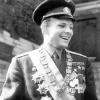 Juri Gagarin nach seinem historischen Raumflug, aufgenommen 1963.