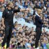 Liverpool-Coach Jürgen Klopp (links) und ManCity-Trainer Pep Guardiola liefern sich ein Fernduell um die Meisterschaft.