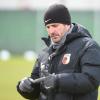 FCA / FC Augsburg / Training mit Manuel Baum im dichten Schneetreiben / Wetter / Schnee.
Bild: Ulrich Wagner