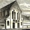 Der Holzstich von 1869 zeigt die einstige Dominikanerkirche samt  Kloster am Predigerberg.
