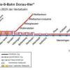 Diese Grafik zeigt den geplanten Aufbau eines neuen Bahnkonzepts mit einer Regio-S-Bahn Donau-Iller ab dem Jahr 2020.  