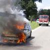 Das Auto stand lichterloh in Flammen.