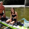 Ulrich und Pauline Held sind auf dem Lech gerne auf dem Stand-Up-Paddle-Board unterwegs. Wenn das Wasser allerdings sehr hoch oder die Strömung zu stark ist, gehen sie nicht ins Wasser. 