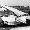 Ein Bild der Zerstörung: Gerhard Kostial stürzte am 15. August 1965 mit seinem Segelflugzeug am Fliegerhorst in Leipheim ab. Der Bühler erlitt schwerste Verletzungen und ist seitdem querschnittsgelähmt.  