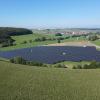Der fertiggestellte Solarpark Oberschönegg-Dietershofen (Blick von Osten).