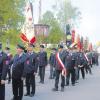 Gemeinsam zogen die Feuerwehrvereine zur Kirche bei der Wallfahrt in Altenmünster-Violau. Dem heiligen Florian trugen sie ihre Bitten vor.   