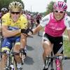 Ullrich und sein härtester Rivale Lance Armstrong.  