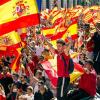 Demonstranten protestieren in Barcelona gegen die Pläne der Regionalregierung Kataloniens zu einer Abspaltung von Spanien.