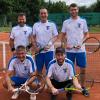 Die erfolgreichen Hobby-Herren des TSV Inchenhofen beim ersten Saisonspiel gegen Oberbernbach: (von links) Toni Schoder, Walter Freier, Roland Beck, Luca Schön, Richard Frank.  	