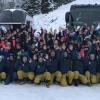 So viele Teilnehmer hat ein CSC-Skikurs heute - mit 18 ausgebildeten Übungsleitern und vielen Teilnehmern und Tagesfahrern.
