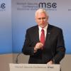 US-Vizepräsident Mike Pence bei der Münchner Sicherheitskonferenz im Hotel Bayerischer Hof.