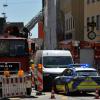 Neben der Lauinger Feuerwehr war auch die Polizei im Einsatz.