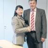 Bürgermeister Bernd Müller begrüßte die neue Kulturamtsleiterin Elisabeth Morhard an ihrem neuen Arbeitsplatz. 