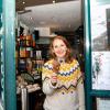 In Tatjana Tartamellas Café Goldener Erker geht der Eisverkauf auch im Winter weiter.