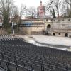 Noch herrscht kein Betrieb auf der Freilichtbühne in Augsburg.  Für den Sommer wird jedoch fest mit der Bühne geplant.