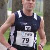 Tobias Gröbl, der überlegene Sieger beim Augsburger Straßenlauf über zehn Kilometer. 
