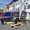 Viele Rettungsorganisationen und soziale Organisationen präsentierten sich im Rahmen des Marktsonntags in Friedberg.