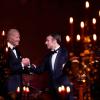 Handschlag beim Staatsbankett: US-Präsident Joe Biden (l) und sein französischer Kollege Emmanuel Macron.