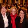 Ulrike Bahr, Natascha Kohnen und Margarethe Heinrich zeigten sich gut gelaunt beim SPD-Neujahrsempfang in Augsburg.