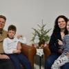 Serhii und Elina Kondratiuk feiern mit ihren Kindern Maksimilian und Eduard in diesem Jahr Weihnachten fernab der ukrainischen Heimat.