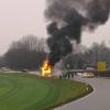 Zwischen Bergheim und Irgertsheim brannte am Dienstagmorgen gegen 8 Uhr ein Schulbus vollständig aus.