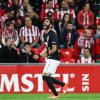 Halil Altintop bejubelt sein 1:0 beim Auswärtsspiel gegen Athletic Bilbao im ersten Gruppenspiel der Europa League 15/16. Es war das erste Tor in einem internationalen Pflichtspiel in der Vereinsgeschichte des FC Augsburg. 	