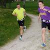 Felix Berlin (rechts) beim Training mit seinem Vater. 